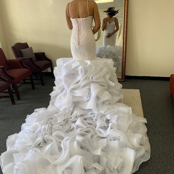 Wedding Dress handmade worn only once - Picture 1 of 2